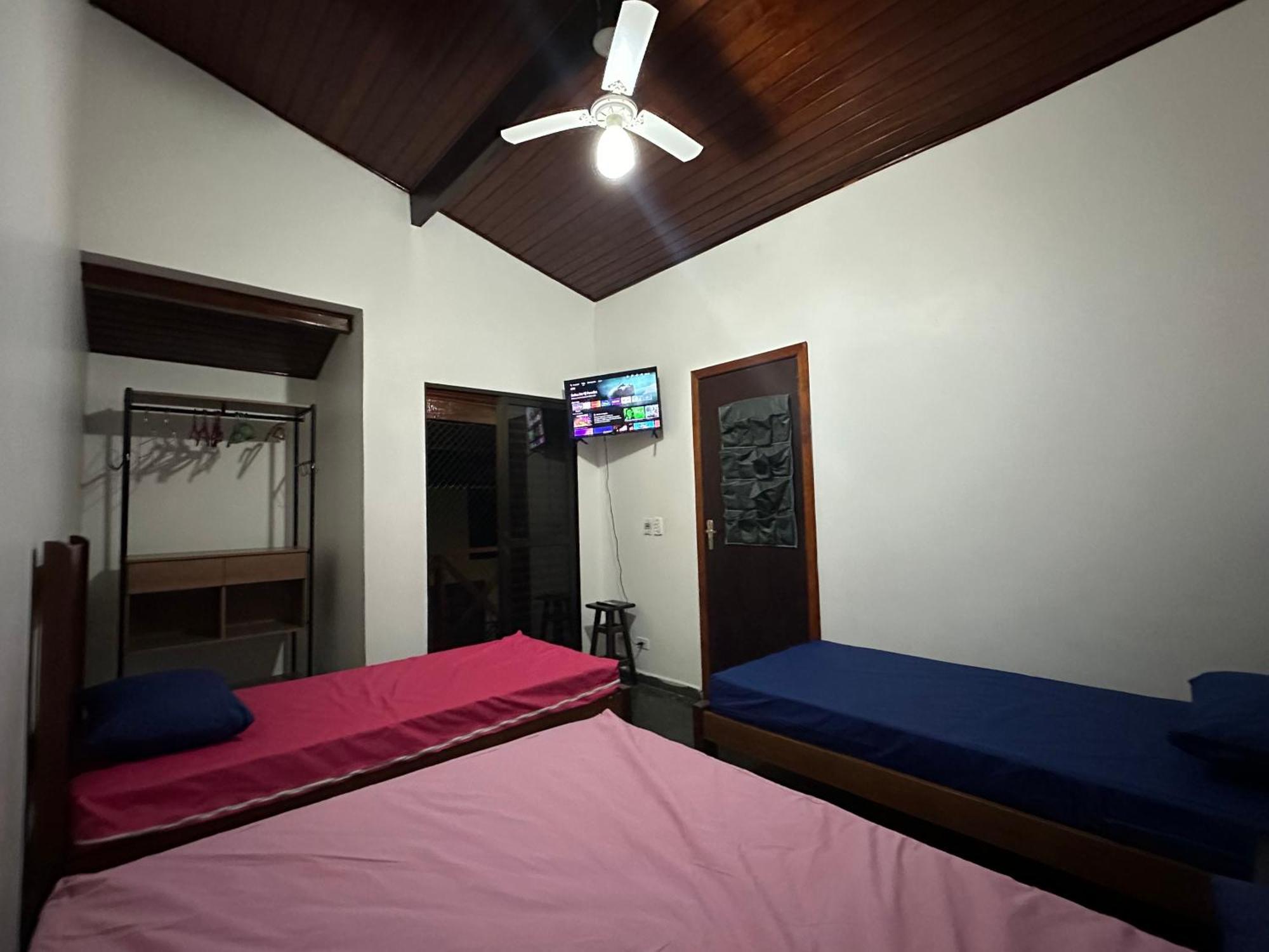 Triplex Piscina Churrasqueira Lava E Seca Wi-Fi E 2 Tvs Em Condominio Com 90M2 No Centro De Ubatuba Exterior photo